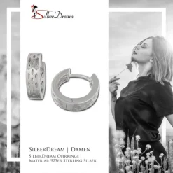 SilberDream Creole Muster Dots 925 Sterling Silber Ohrring SDO3375