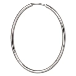 SilberDream Creole Oval 40mm Ohrring 925 Sterling Silber SDO092