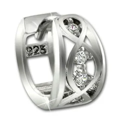 SilberDream Creole Ranke Zirkonia weiß 925 Sterling Silber Damen SDO4329W