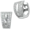 SilberDream Creole Shine Zirkonia weiß 925 Sterling Silber Damen SDO4364W
