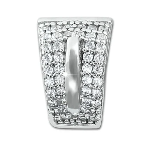 SilberDream Creole Shine Zirkonia weiß 925 Sterling Silber Damen SDO4364W
