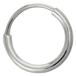 SilberDream Creole Simply mini 10mm Ohrring 925 Silber SDO6500