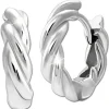 SilberDream Creole Twist small 925 Sterling Silber Damen Ohrringe SDO4445J