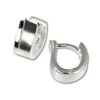 SilberDream Creole Welle matt/glanz 925 Sterling Silber Ohrring SDO305