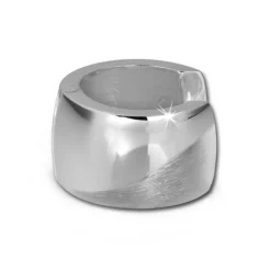 SilberDream Creole Welle 14mm 925 Sterling Silber Ohrring SDO375M