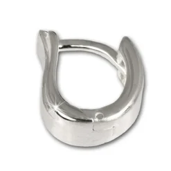 SilberDream Creole Welle matt/glanz 925 Sterling Silber Ohrring SDO305