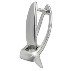 SilberDream Creole X-Form 925 Sterling Silber Damen Ohrringe SDO4449J