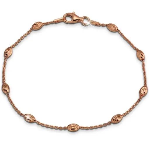 SilberDream Damen Armband Ankerkette 19,5cm Silber rosevergoldet Trend SDA2389E