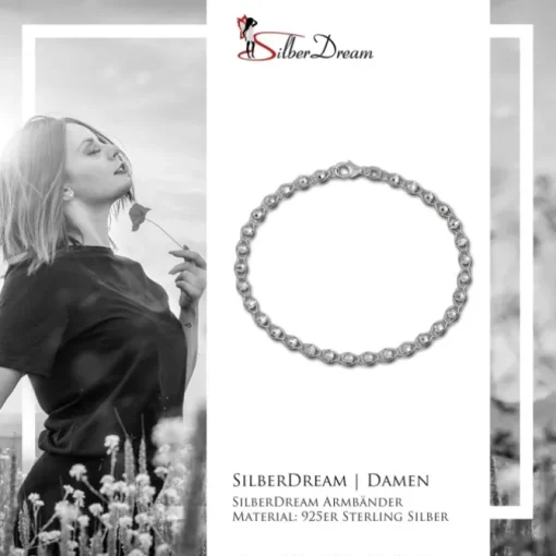 SilberDream Damen Armband Fantasie Kugeln 19cm 925 Sterling Silber SDA2539J