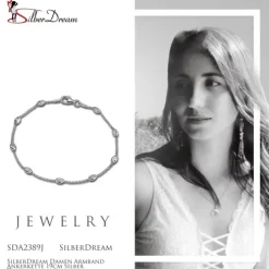 SilberDream Damen Armband Ankerkette 19cm Silber Trendschmuck SDA2389J