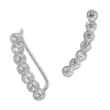 SilberDream Ear Cuff 7 Zirkonias Ohrringe Ohrklemme 925 Silber GSO414W