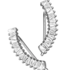SilberDream Ear Cuff dreieckige Zirkonias Ohrringe Ohrklemme 925 Silber GSO475W