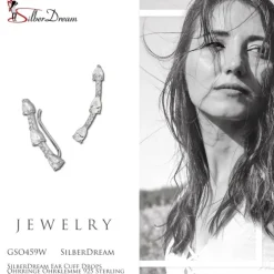 SilberDream Ear Cuff Drops Ohrringe Ohrklemme 925 Sterling Silber GSO459W