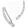 SilberDream Ear Cuff längliche Zirkonias Ohrringe Ohrklemme 925 Silber GSO457W