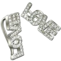 SilberDream Ear Cuff LOVE Ohrringe Ohrklemme 925 Sterling Silber GSO501W