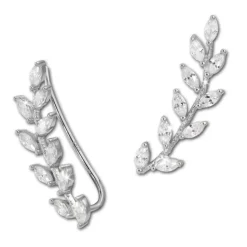 SilberDream Ear Cuff Ranke Zirkonia Ohrringe Ohrklemme 925 Silber GSO429W