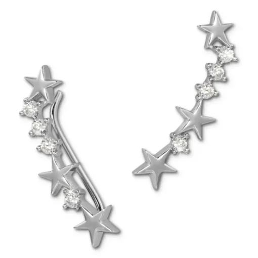 SilberDream Ear Cuff Sternchen Ohrringe Ohrklemme 925 Sterling Silber GSO464W