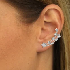 SilberDream Ear Cuff Sternenschweif Ohrringe Ohrklemme 925 Silber GSO418W