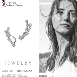 SilberDream Ear Cuff Sternenschweif Ohrringe Ohrklemme 925 Silber GSO418W