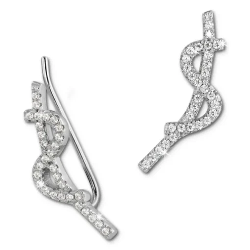SilberDream Ear Cuff Wave Ohrringe Ohrklemme 925 Sterling Silber GSO451W