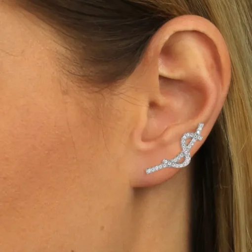 SilberDream Ear Cuff Wave Ohrringe Ohrklemme 925 Sterling Silber GSO451W