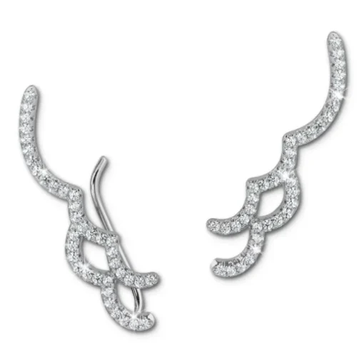 SilberDream Ear Cuff Welle Ohrringe Ohrklemme 925 Sterling Silber GSO462W
