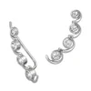 SilberDream Ear Cuff Welle Zirkonia Ohrringe Ohrklemme 925 Silber GSO417W