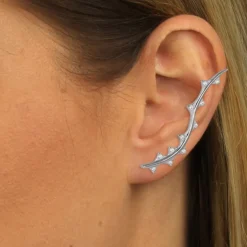 SilberDream Ear Cuff Zickzack Ohrringe Ohrklemme 925 Sterling Silber GSO463W