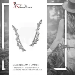 SilberDream Ear Cuff Zickzack Ohrringe Ohrklemme 925 Sterling Silber GSO463W