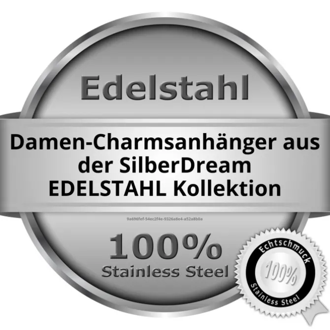 SilberDream Edelstahl Anhänger Ukraine Flagge - Telefon, Taschenanhänger FC4006