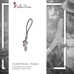 SilberDream Edelstahl Anhänger Fee - Telefon, Taschen- Anhänger FC4002