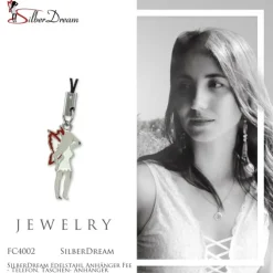 SilberDream Edelstahl Anhänger Fee - Telefon, Taschen- Anhänger FC4002