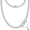 SilberDream Erbskette rund 925er Silber Halskette 45cm Kette SDK20845