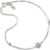 SilberDream Fußkette Blume 25cm 925 Sterling Silber SDF2275J