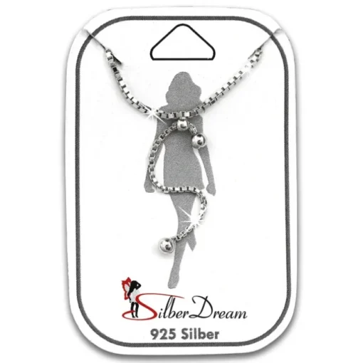 SilberDream Fußkette Dangle Kugeln 25cm 925 Sterling Silber Damen SDF5165J