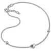 SilberDream Fußkette Herzchen 25cm 925 Sterling Silber SDF2045