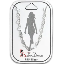SilberDream Fußkette Herzchen 25cm 925 Sterling Silber SDF5075J