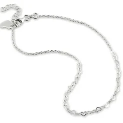 SilberDream Fußkette Herzchen 25cm 925 Sterling Silber SDF5075J