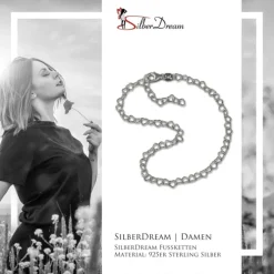 SilberDream Fußkette Herzchen 25cm 925er Silber SDF0275J