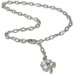 SilberDream Fußkette Kleeblatt 25cm 925 Sterling Silber SDF009