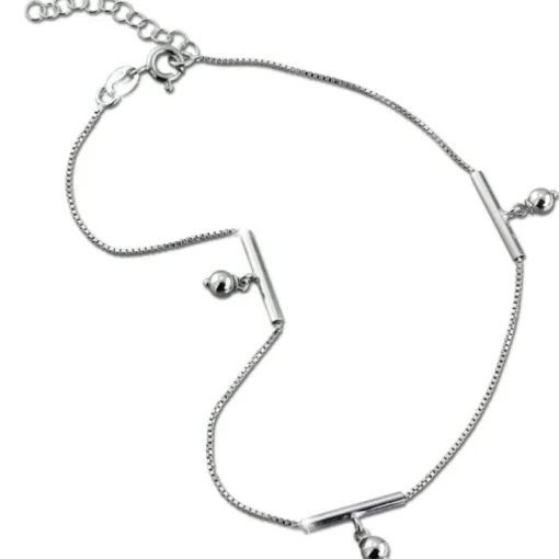 SilberDream Fußkette Kugeln 25cm 925 Sterling Silber SDF5015J