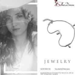 SilberDream Fußkette Kugeln 25cm 925 Sterling Silber SDF5015J