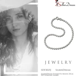 SilberDream Fußkette Moon 25cm 925 Sterling Silber SDF3025J