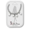SilberDream Fußkette Perlen weiß 25cm 925 Sterling Silber SDF5225W