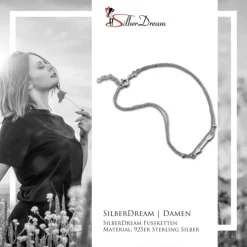 SilberDream Fußkette Pfeil 25cm 925 Sterling Silber SDF5185J
