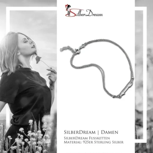 SilberDream Fußkette Pfeil 25cm 925 Sterling Silber SDF5185J