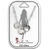 SilberDream Fußkette Plättchen Zirkonia schwarz 25cm 925 Silber SDF5115J