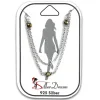 SilberDream Fußkette Pyrit Perlen geschliffen 25cm 925 Sterling Silber SDF5005K