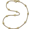 SilberDream Fußkette Typhoon 25cm 925 Sterling Silber vergoldet SDF3015Y