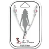 SilberDream Fußkette Zirkonia rosa 25cm 925 Sterling Silber SDF5105A